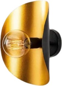 Aplica SIVANI MR - 839, negru/auriu, metal, 17x13x30 cm