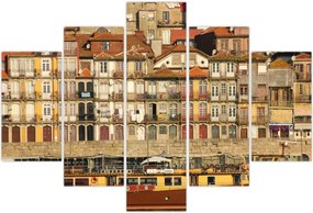 Tablou - Cartierul Waterfront, Portugalia (150x105 cm)