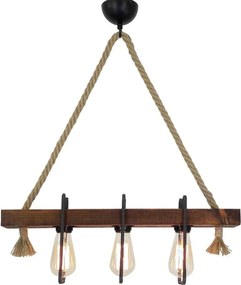 Lustră din lemn Demir, 3 becuri