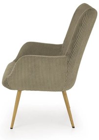 Fotoliu Amaro velvet olive H97 cm
