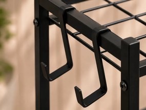 Raft metalic GARDEN GRID 74x40 cm, negru