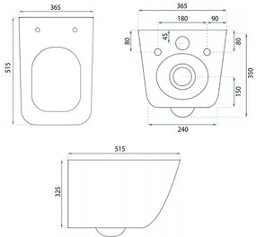 Vas WC suspendat Rea Dexter Tornado