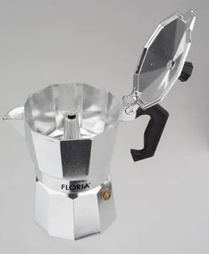 Cafetiera Espresso Floria ZLN2485, 3 cesti, 150 ml, O8 cm, aluminiu, Argintiu