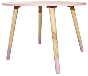 Masă pentru copii, H&S Collection, din MDF, roz , 60cm, înălțime 41 cm