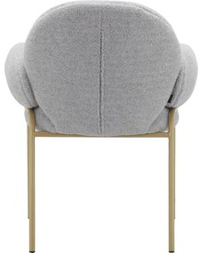 Set de scaune de sufragerie gri deschis cu cotiere 2 buc. tapițat Iwama – Støraa