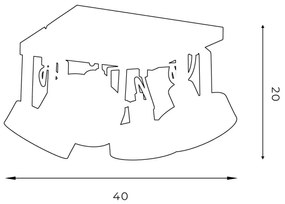 Spot VIVA 4xGU10-AR111/15W/230V