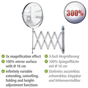 Oglindă cosmetică (3x) de mărire ø 17 cm Exclusive – Wenko