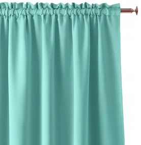 Draperie catifelată culoarea mentol pentru living 140 x 280 cm