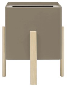 Ghiveci quadrat cu auto-irrigare ASHI, diferite variante - Hobby Flower Culoare: gri-maro