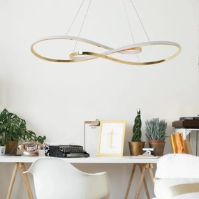 Lustră LED pe cablu ZUMBA LED/50W/230V auriu