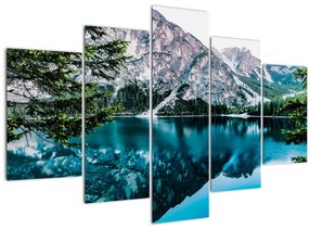 Tablou - Lac în Alpi (150x105 cm)