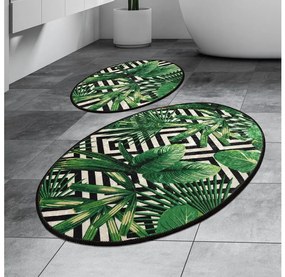 SET 2x covoraș pentru baie TROPIC 60/100 cm verde