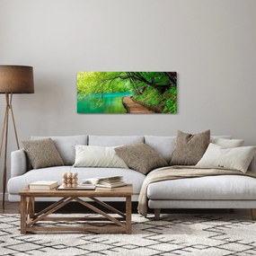 Tablou - Lacurile Plitvice (120x50 cm)