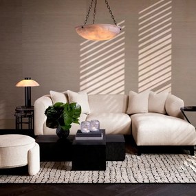 Coltar LUX design LUX cu sezlong dreapta Corso Lounge, Lyssa off-white