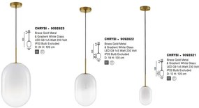 Lustra, Pendul design modern CHRYSI, diametru 18cm