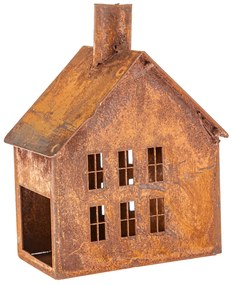 Sfeșnic metalic Rustik House, 9,5 x 9,5 x 13 cm, 13 cm