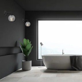 Aplică SOFIA 1xE27/60W/230V negru