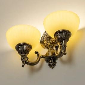 Lampă de perete Brilagi CLASSIC 2xE27/60W/230V alamă