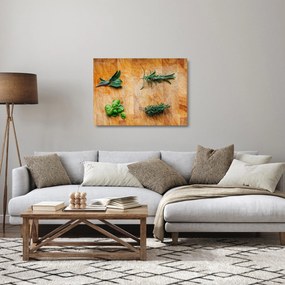 Tablou pe sticlă - Ierburi (70x50 cm)