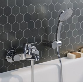 Baterie cada - dus Ideal Standard Ceraflex crom lucios cu set de dus