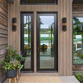 Corp LED de iluminat de exterior Quoizel QZ-CHASM-L-BKW CHASM 2xLED/9,5W/230V IP44