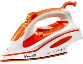 Fier de calcat Hausberg HB-7811PO, talpa ceramica, jet de abur 16,7g/min, sistem antipicurare, sistem autocuratare, 2200W.