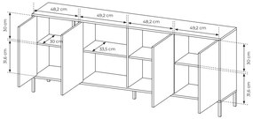 Dulap Danton 4D (Bej). 1071339