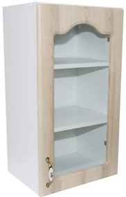 Corp superior 40 vitrina cu 1 usa Zebra MDF sonoma mustata