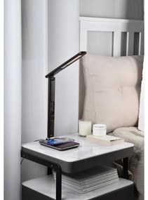 Lampă LED dimabilă cu încărcare fără fir KINGFISHER LED/8,5W/230V negru Immax 08975L