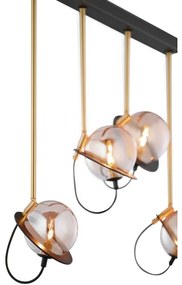 Lustră pe tijă PLANET 4xG9/10W/230V aurie Jupiter 1892