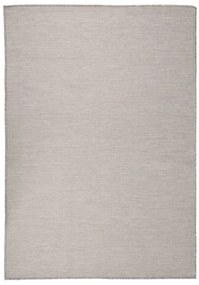 vidaXL Covor de exterior, gri taupe, 140x200 cm, țesătură plată
