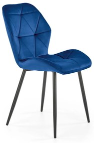 Scaun K453 velvet bleumarin