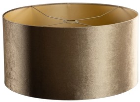 Abajur din catifea bronz cu interior auriu 50/50/25