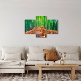 Tablou - Pădure de bambus japoneză (90x60 cm)