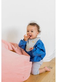 Bavețică din muselină Kindsgut Dots, gri