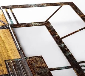 Ceas de perete 49x58 cm 1xAA lemn/metal