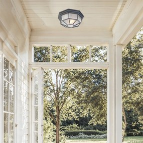 Plafonieră rustică gri închis 26,5 IP44 - Bri