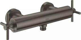 Baterie dus Grohe Atrio dubla comanda antracit periat Hard Graphite