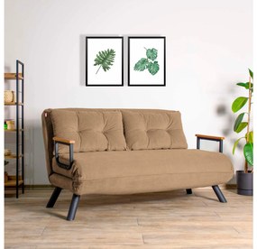 Canapea futon Sandy (maro deschis). 1101767