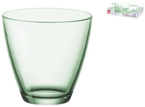 Set 6 pahare sticla Zeno, Bormioli Rocco, verde transparent, 260ml