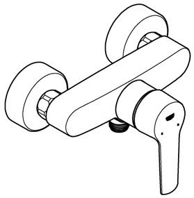 GROHE START - baterie de duș DN 15, neagră 242082432