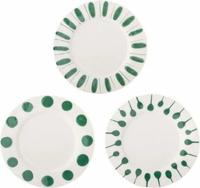 Farfurie verde din ceramică – Linora