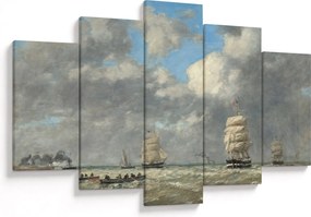 Tablou - Eugène Boudin, Le Havre, reproducere (150x105 cm)
