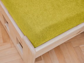 Cearsaf Frotir pentru patut 70x140 cm Galben