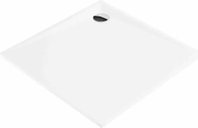 Cadita dus patrata Deante Kerria Plus alb 80 cm