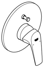 GROHE 29117000 - Baterie pentru cadă LINEARE crom lucios