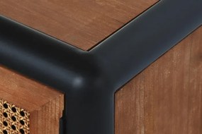 Comoda TV natur , din metal si lemn de molid „Nordic Barn”