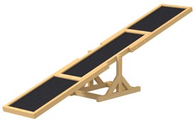 PawHut Balansoar pentru antrenament de agilitate la câini, antiderapant, cu o capacitate de încărcare de până la 50 kg, 180 x 30 x 30 cm | Aosom Romania