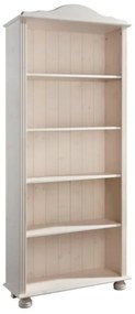 Bibliotecă albă din lemn de pin 70x181 cm Ella – Støraa