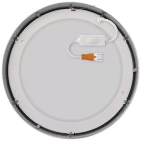 Plafonieră LED/21W/230V 3000/3500/4000K d. 22,5 cm crom